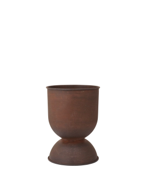 FERM LIVING doniczka HOURGLASS rdzawa S 