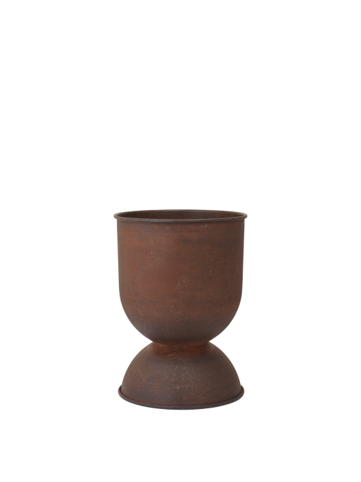 FERM LIVING doniczka HOURGLASS rdzawa S.png