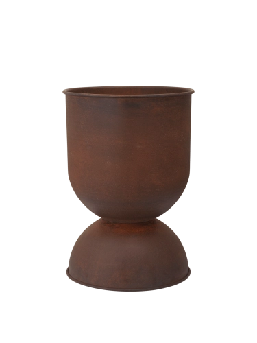 FERM LIVING doniczka HOURGLASS rdzawa M