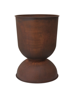 FERM LIVING doniczka HOURGLASS rdzawa L 
