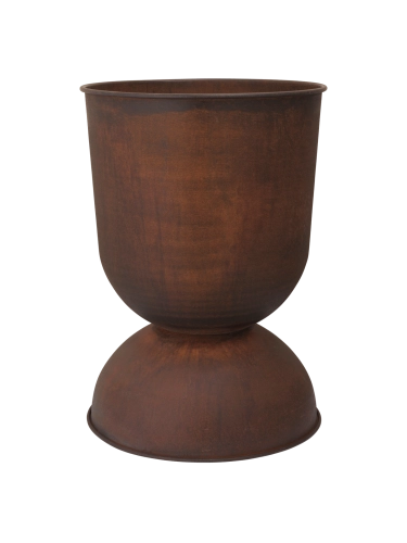 FERM LIVING doniczka HOURGLASS rdzawa L 