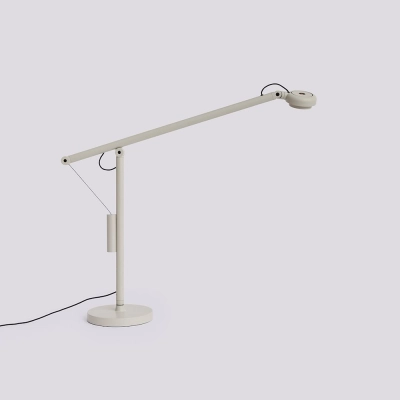 HAY lampa biurkowa FIFTY-FIFTY – popielata szarość