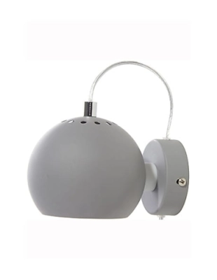 FRANDSEN lampa ścienna BALL light grey