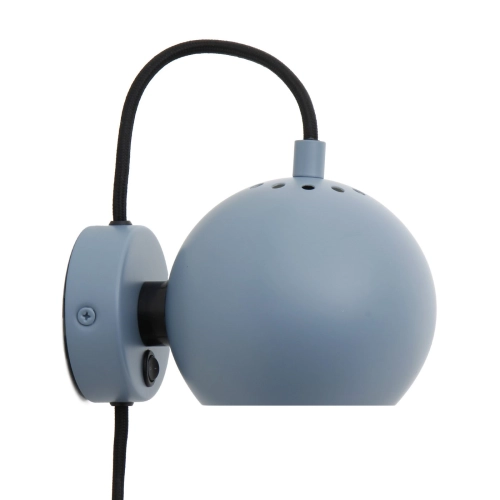 FRANDSEN lampa ścienna BALL DUST BLUE STRUCTURE