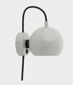 FRANDSEN lampa ścienna BALL MAGNET błyszcząca, bladoszara