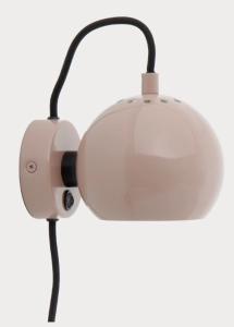 FRANDSEN lampa ścienna BALL MAGNET błyszcząca, nude