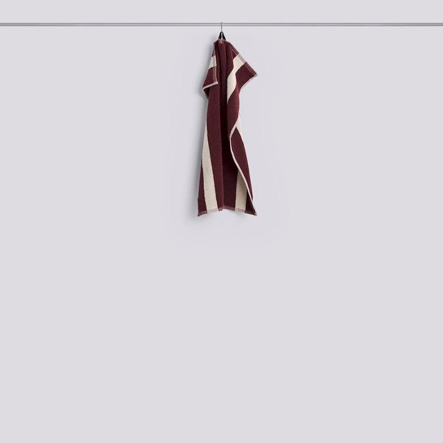 HAY ręcznik do rąk STRIPE – 40 × 60 cm – burgundowy.jpg