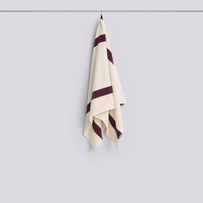 HAY ręcznik kąpielowy STRIPE – 70 × 140 cm – burgundowy.jpg
