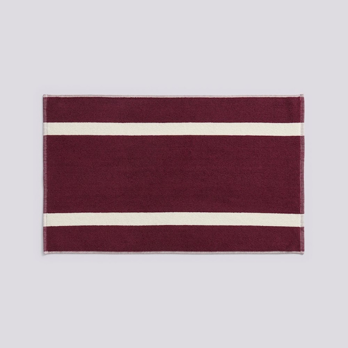 HAY mata łazienkowa STRIPE – 50 × 80 cm – burgundowa.jpg
