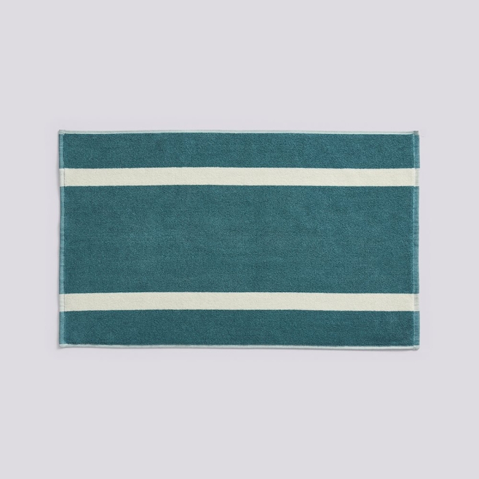 HAY mata łazienkowa STRIPE – 50 × 80 cm – petrolowy błękit.jpg