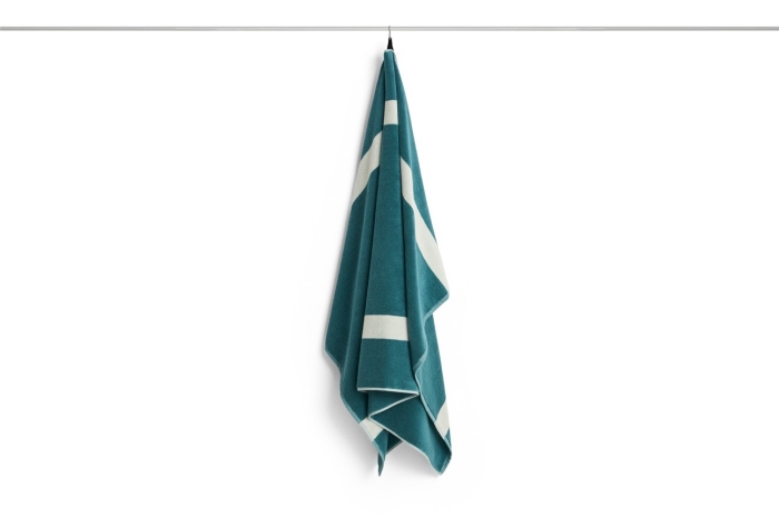 HAY ręcznik kąpielowy STRIPE – 100 × 150 cm – petrolowy błękit.jpg