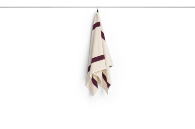 HAY ręcznik kąpielowy STRIPE – 70 × 140 cm – burgundowy