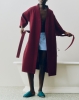 HAY szlafrok waflowy WAFFLE BATHROBE- COOL burgundy.jpg