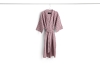 HAY szlafrok waflowy WAFFLE BATHROBE – paski w odcieniach chłodnego różu.jpg