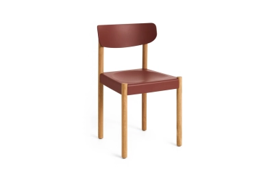 HAY krzesło PACK 10 Oiled Oak | Hull Red Polypropylene