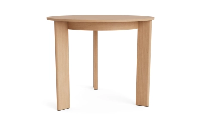 HAY stół okrągły CHISEL 20 - Ø 90 cm | lacquered oak 