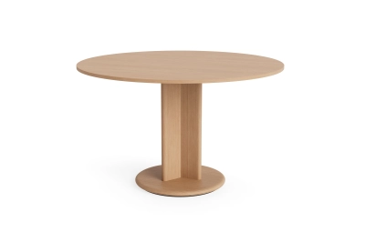 HAY stół okrągły CHISEL 29 COLUMN BASE - Ø 120 cm | lacquered oak
