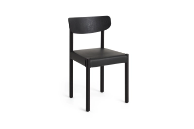 HAY krzesło PAUKE 11 Iron Black | Iron Black | skóra Grano Black