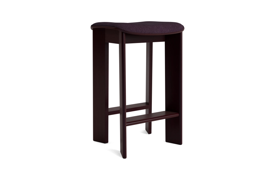 AG084-G167-AP55-02TO_Chisel 30 Bar Stool Low H65 dark bordeaux beech seat uph Turf burgundy.jpg