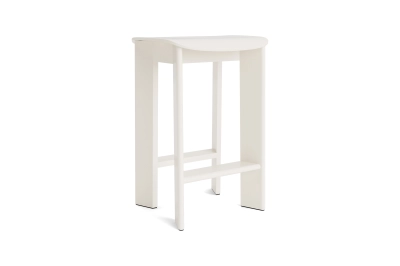 HAY stołek barowy CHISEL 30 - H65 low | cream white beech