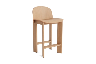 HAY krzesło barowe CHISEL 35 - H65 low | lacquered oak
