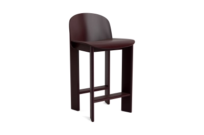 HAY krzesło barowe CHISEL 35 - H65 low | bordeaux beech