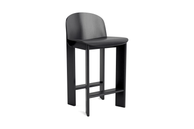 HAY krzesło barowe CHISEL 35 - H65 low | black beech