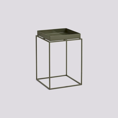 HAY stolik kawowy TRAY small high | Olive Green