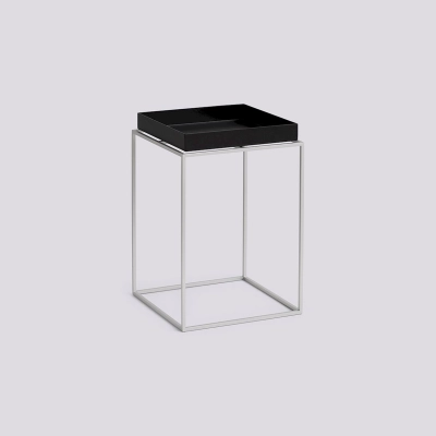 HAY stolik kawowy TRAY small high | Steel - Black