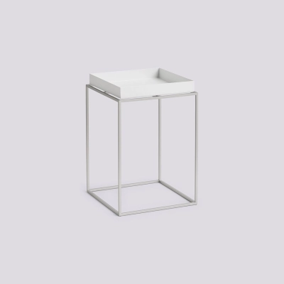 HAY stolik kawowy TRAY small high | Steel -White