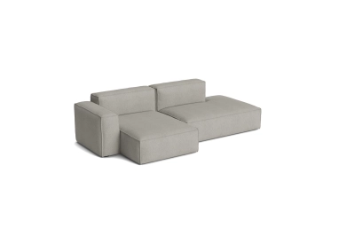 HAY sofa MAGS SOFT LOW left 2,5 SEATER comb. 3 | zdejmowane pokrowce | Turf Light Grey