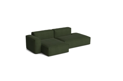 HAY sofa MAGS SOFT LOW left 2,5 SEATER comb. 3 | zdejmowane pokrowce | Turf Dark Green