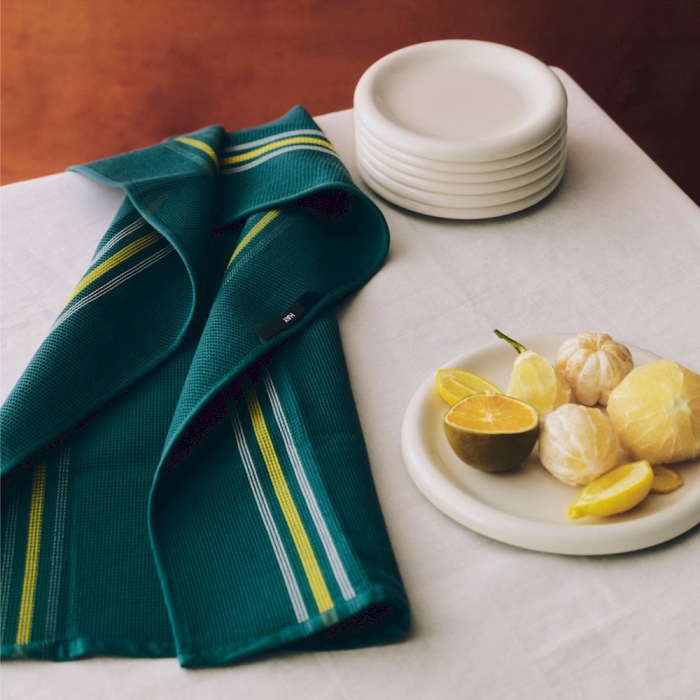 HAY ściereczka kuchenna CANTEEN – 52 × 80 cm – w zielono-żółte paski.jpg