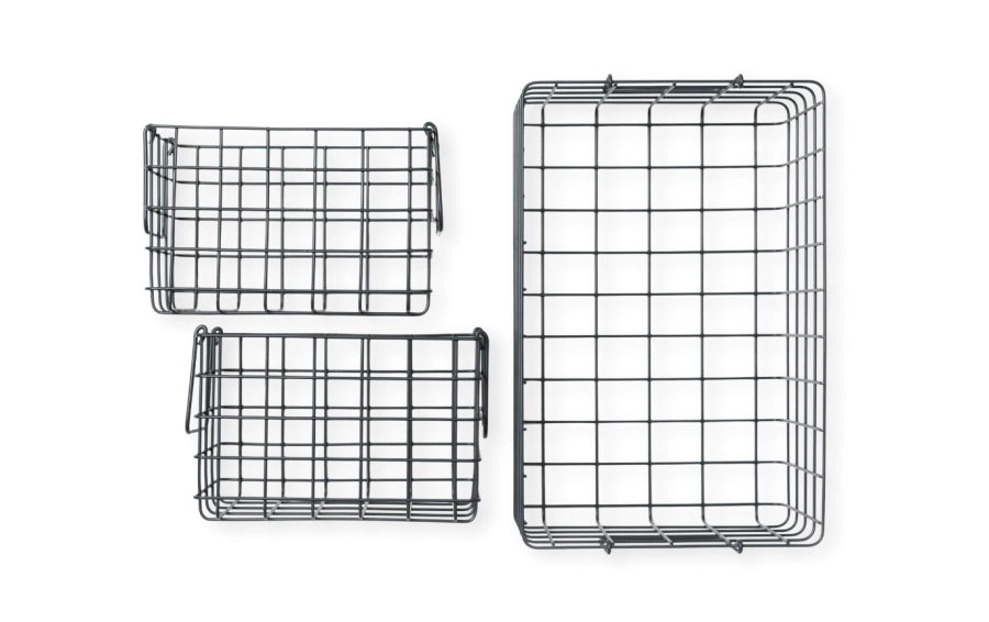 MUSTARD zestaw 3 koszyków THE BASKETS slate.webp