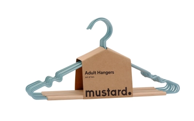 MUSTARD zestaw 10 wieszaków THE HANGERS ocean