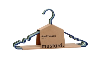 MUSTARD zestaw 10 wieszaków THE HANGERS winter