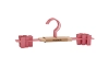 MUSTARD zestaw 5 wieszaków z klipsami THE HANGERS CLIP berry.webp
