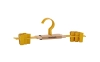 MUSTARD zestaw 5 wieszaków z klipsami THE HANGERS CLIP mustard.webp