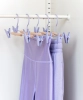 MUSTARD zestaw 5 wieszaków z klipsami THE HANGERS CLIP lilac.webp