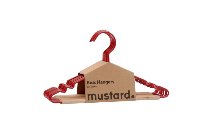 MUSTARD zestaw 10 wieszaków dziecięcych THE HANGERS poppy.webp