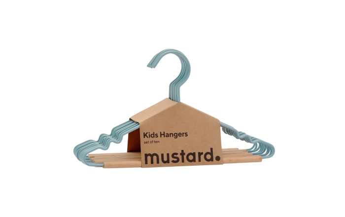 MUSTARD zestaw 10 wieszaków dziecięcych THE HANGERS ocean.webp