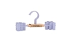 MUSTARD zestaw 5 wieszaków dziecięcych z klipsami THE HANGERS CLIP lilac.webp