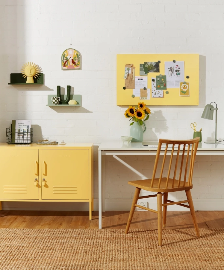 MUSTARD tablica magnetyczna THE STORYBOARD butter.webp
