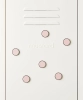 MUSTARD zestaw 6 magnesów THE BUTTONS blush.webp