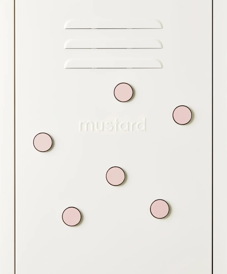 MUSTARD zestaw 6 magnesów THE BUTTONS blush.webp