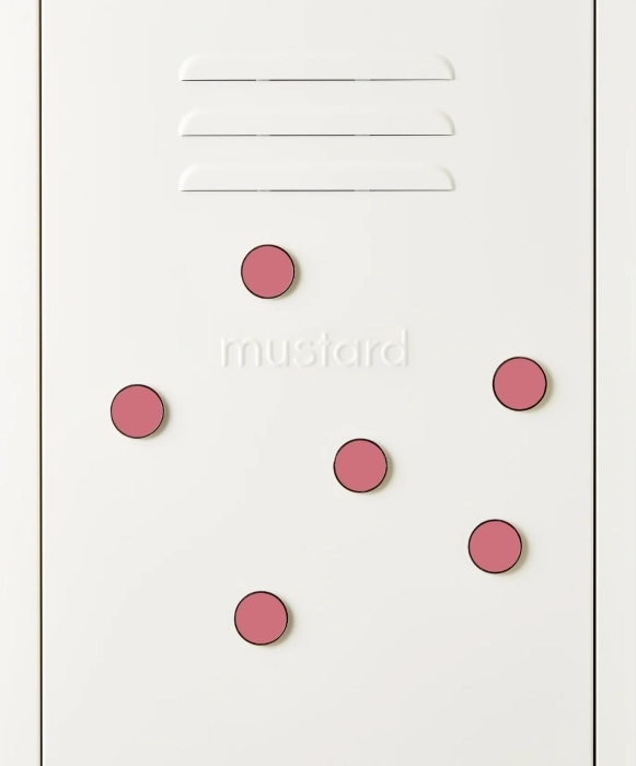MUSTARD zestaw 6 magnesów THE BUTTONS berry.webp