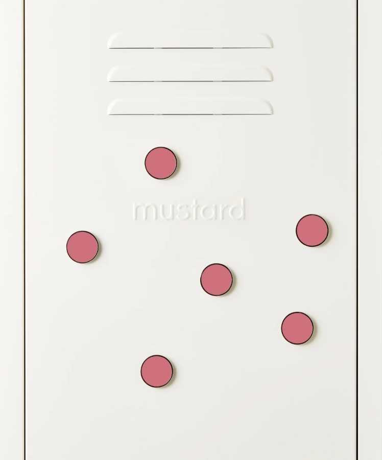 MUSTARD zestaw 6 magnesów THE BUTTONS berry.webp