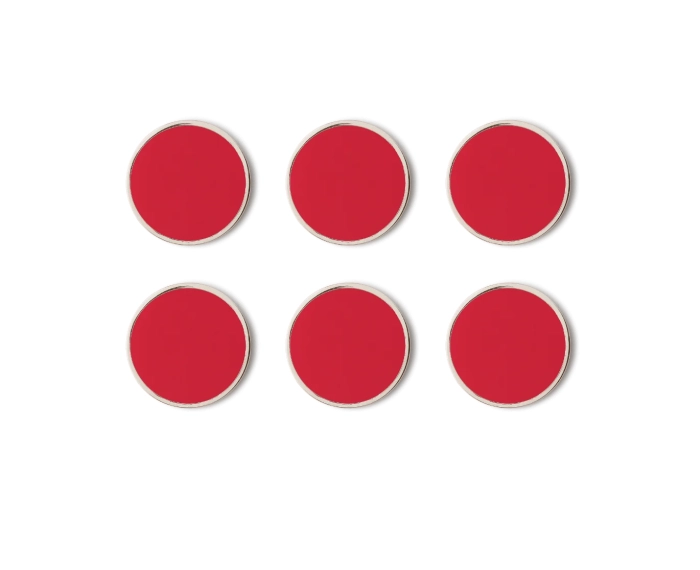 MUSTARD zestaw 6 magnesów THE BUTTONS poppy.webp
