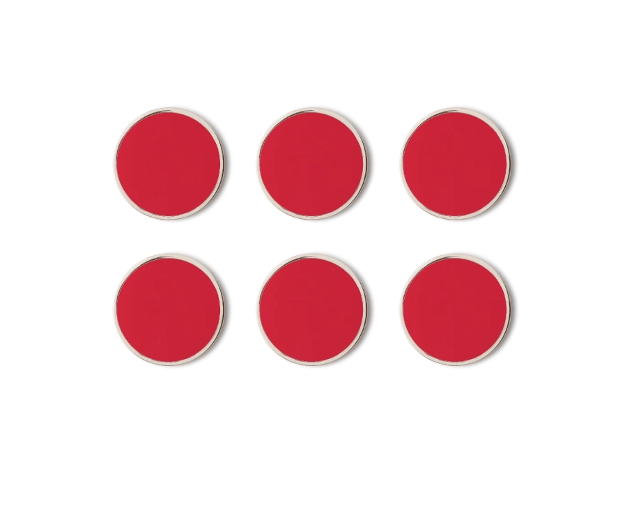 MUSTARD zestaw 6 magnesów THE BUTTONS poppy.webp