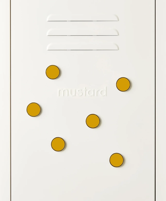 MUSTARD zestaw 6 magnesów THE BUTTONS mustard.webp